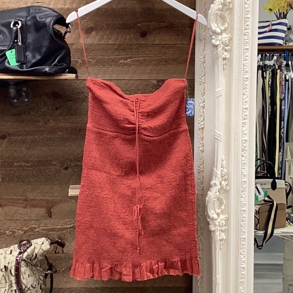 NWT Free People Beach Babe Smocked Bodycon Dress size Large - Picture 2 of 10